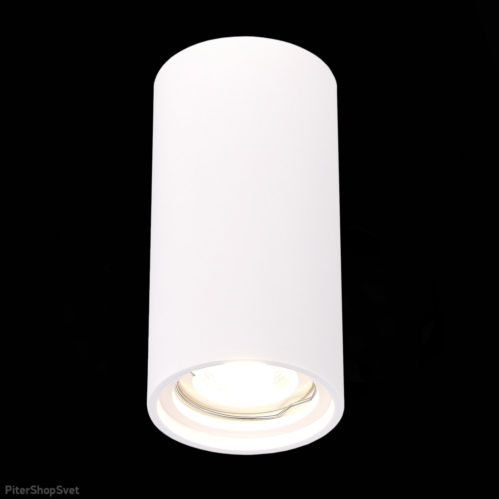 Белый накладной потолочный светильник цилиндр ST155.502.01