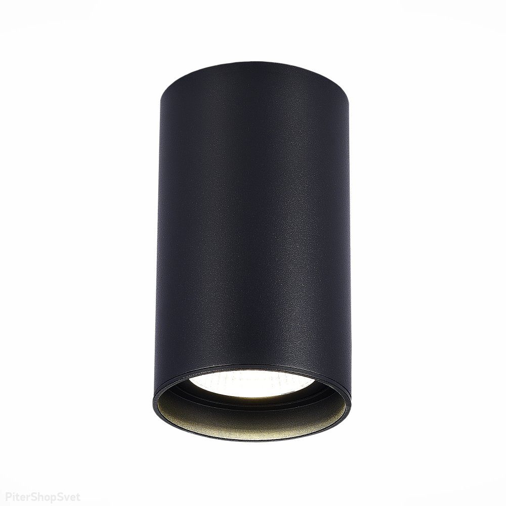 Накладной потолочный светильник цилиндр 20Вт 3000К 60° IP44 чёрный ST157.432.20