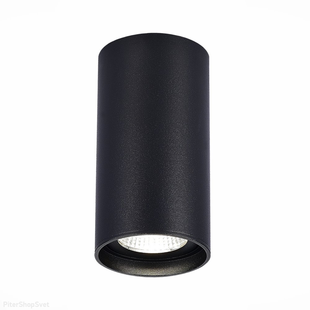 Накладной потолочный светильник цилиндр 15Вт 4000К 60° IP44 чёрный ST157.442.15