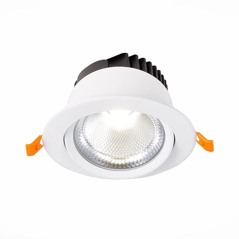 Белый встраиваемый поворотный светильник 15Вт 3000К «MIRO» ST211.538.15.24
