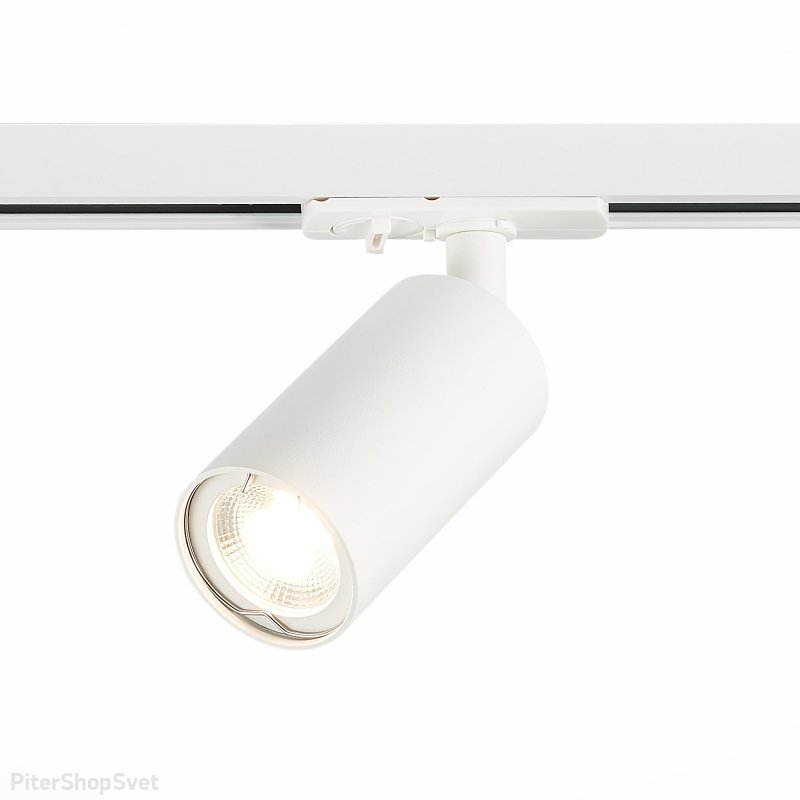 Белый однофазный трековый светильник «SOLT» ST300.506.01