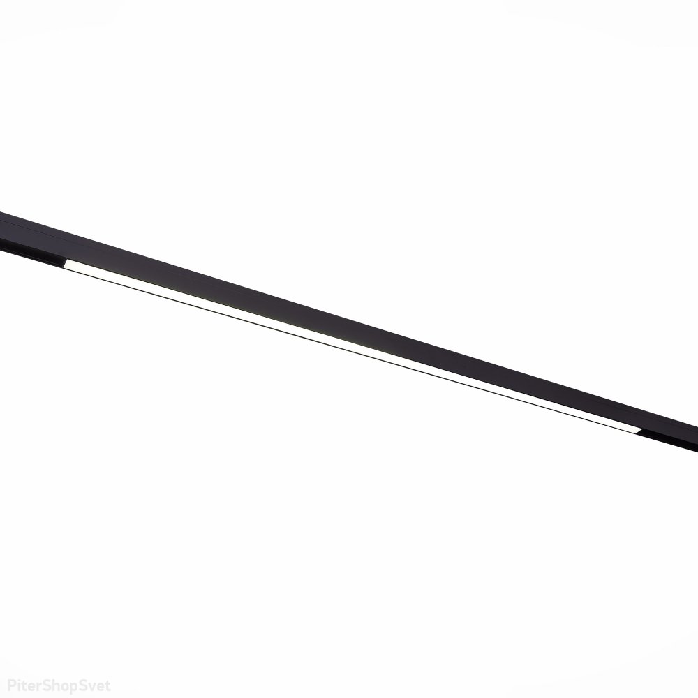 Чёрный длинный трековый светильник для магнитного шинопровода 120см 40Вт 4000К «SKYLINE 48» ST360.446.40
