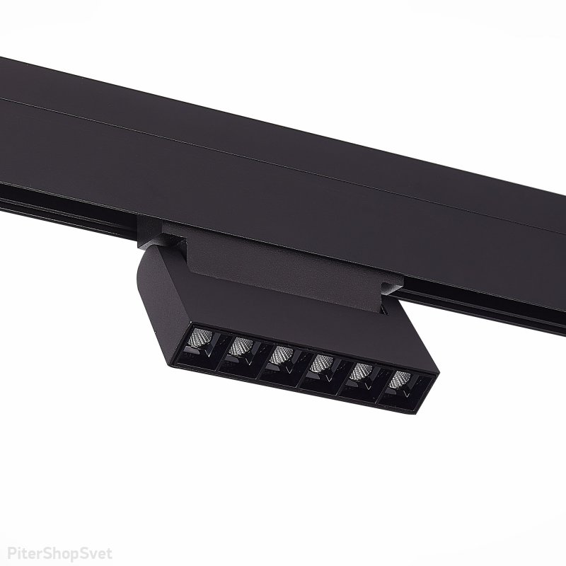 Чёрный трековый светильник 6Вт 3000К для магнитного шинопровода «Nane» ST364.436.06
