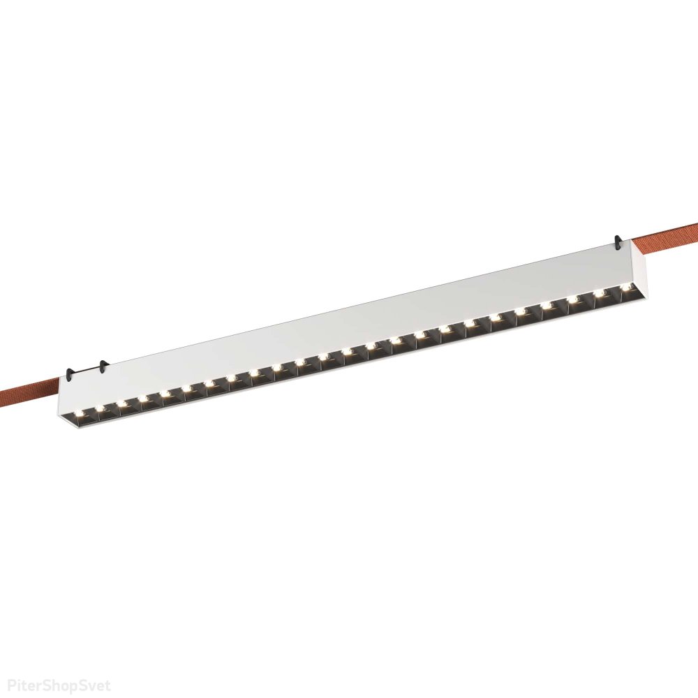 Белый линейный светильник для ременной трековой системы 24Вт 3000К 24градуса «Band» ST455.536.24