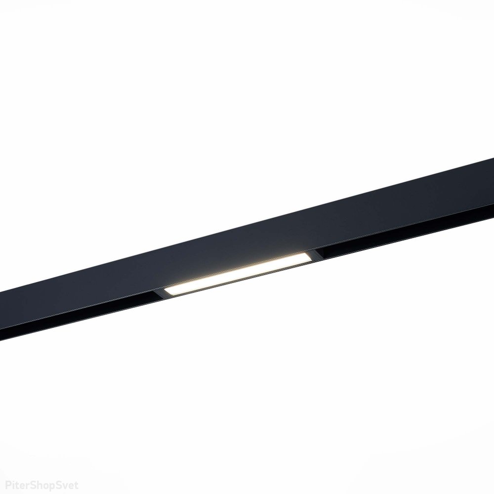 Чёрный линейный трековый светильник 22см 9Вт 3000К «Skyline 220» ST657.436.09