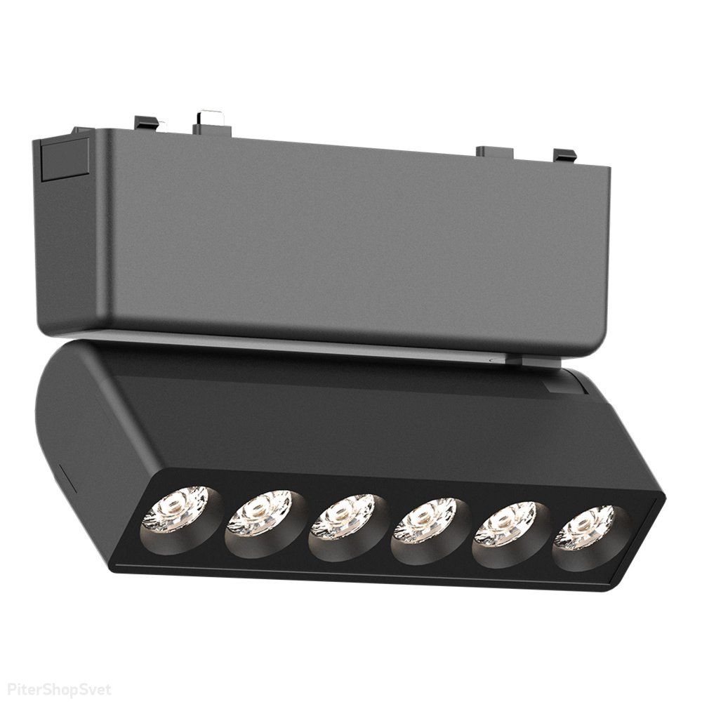 6Вт 3000К чёрный трековый светильник для плоского магнитного шинопровода «Skyflat» ST675.436.06