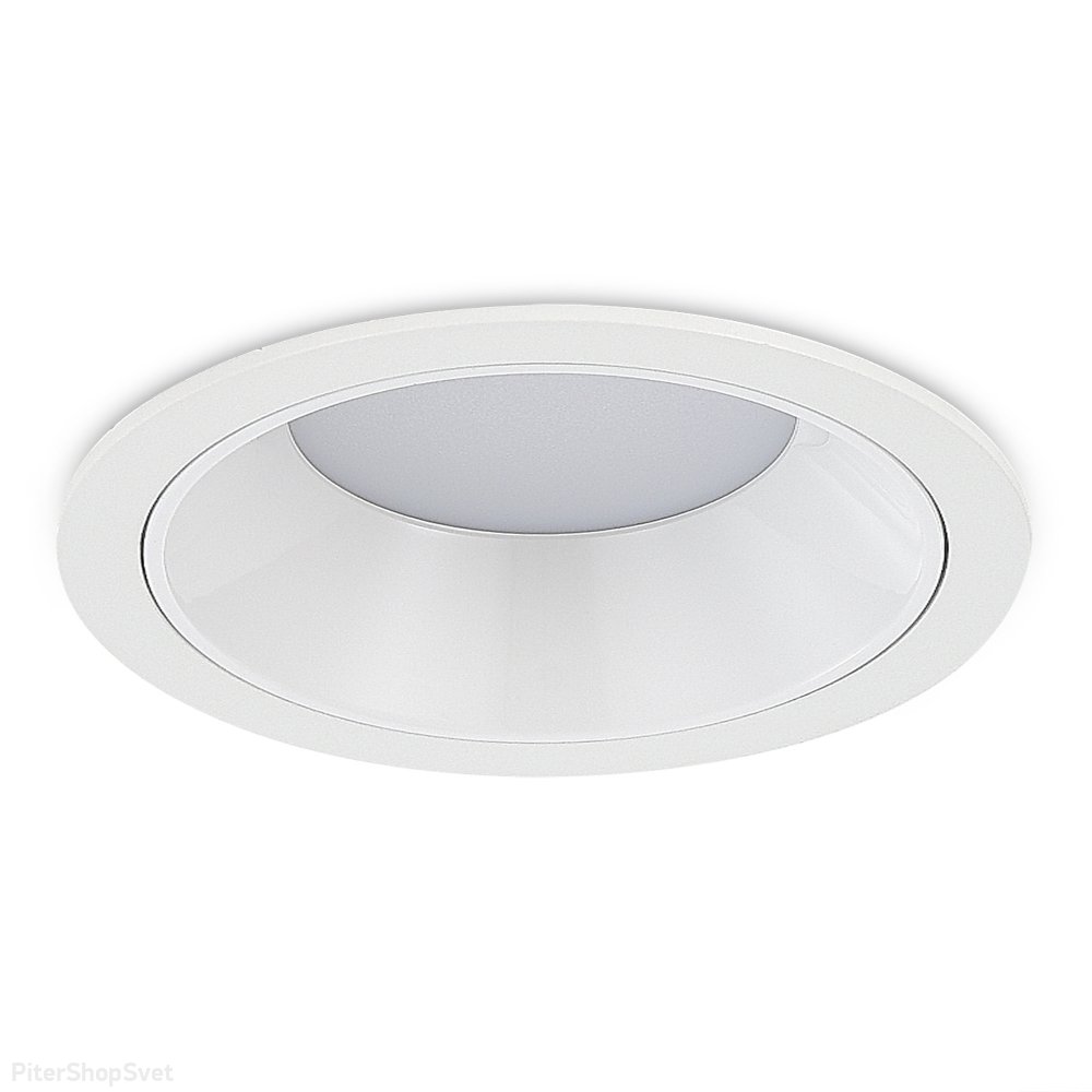 Белый круглый встраиваемый светильник 7Вт 3000К ST755.538.07