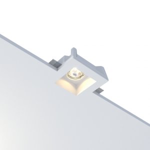 Белый гипсовый встраиваемый светильник под шпаклёвку «MAIA»