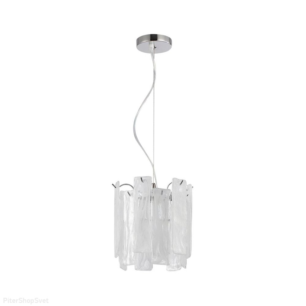 Подвесной светильник с подвесками имитирующими лёд «Glowice» 2157/09/02P