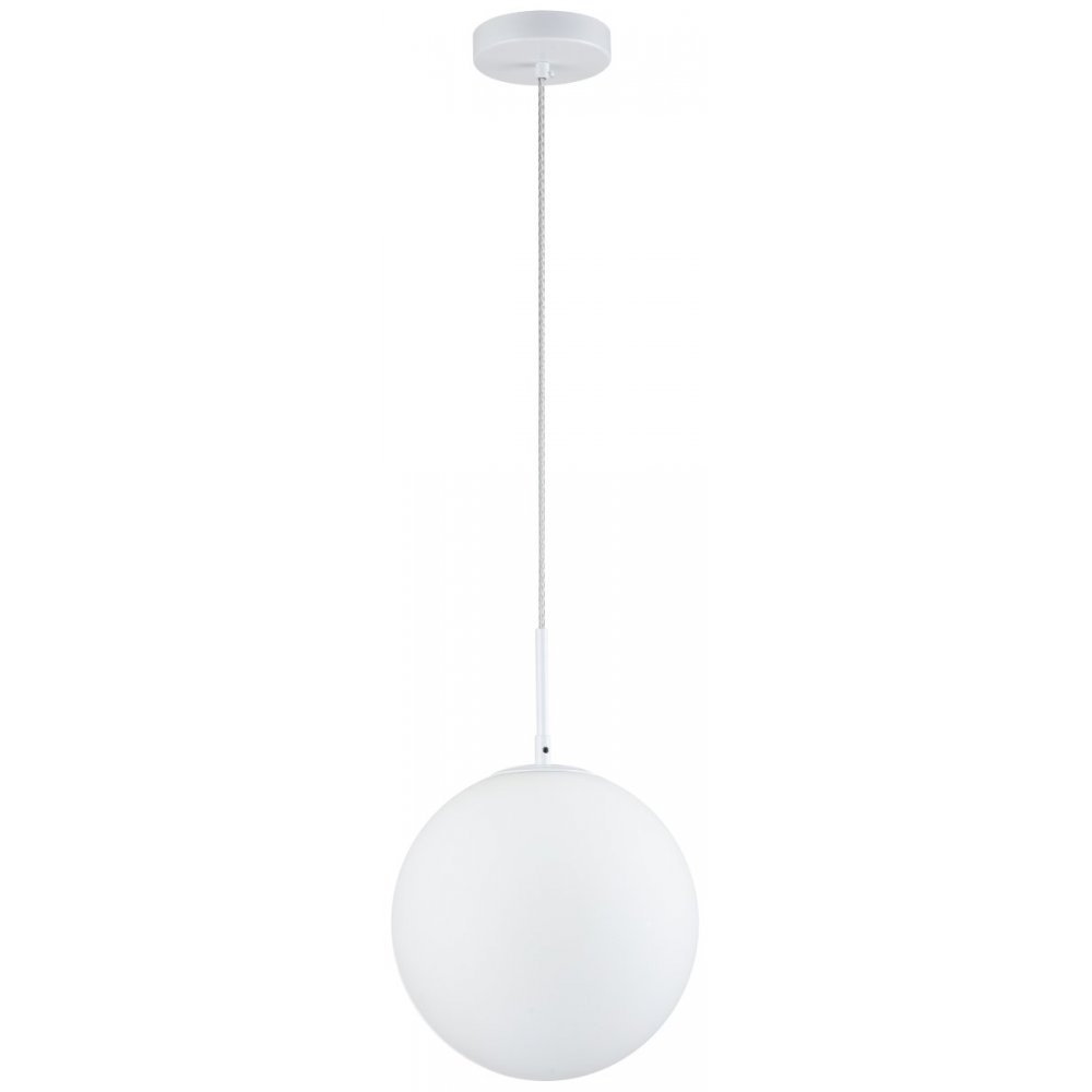 Белый подвесной светильник с плафоном шар 25см «Antell» 2168/01/01P