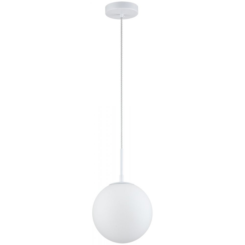 Белый подвесной светильник с плафоном шар 20см «Antell» 2168/01/01PS