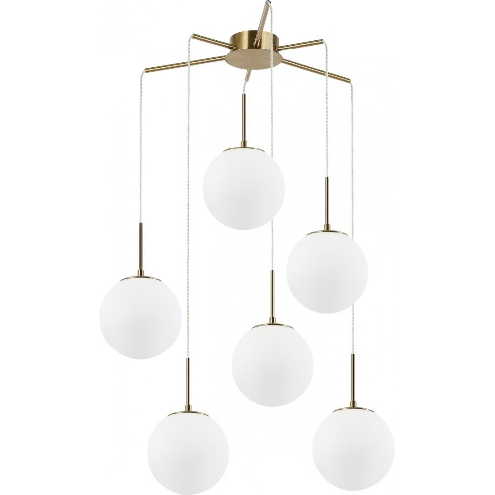 Светильник с подвесами шар на круглом основании «Antell» 2168/05/06P