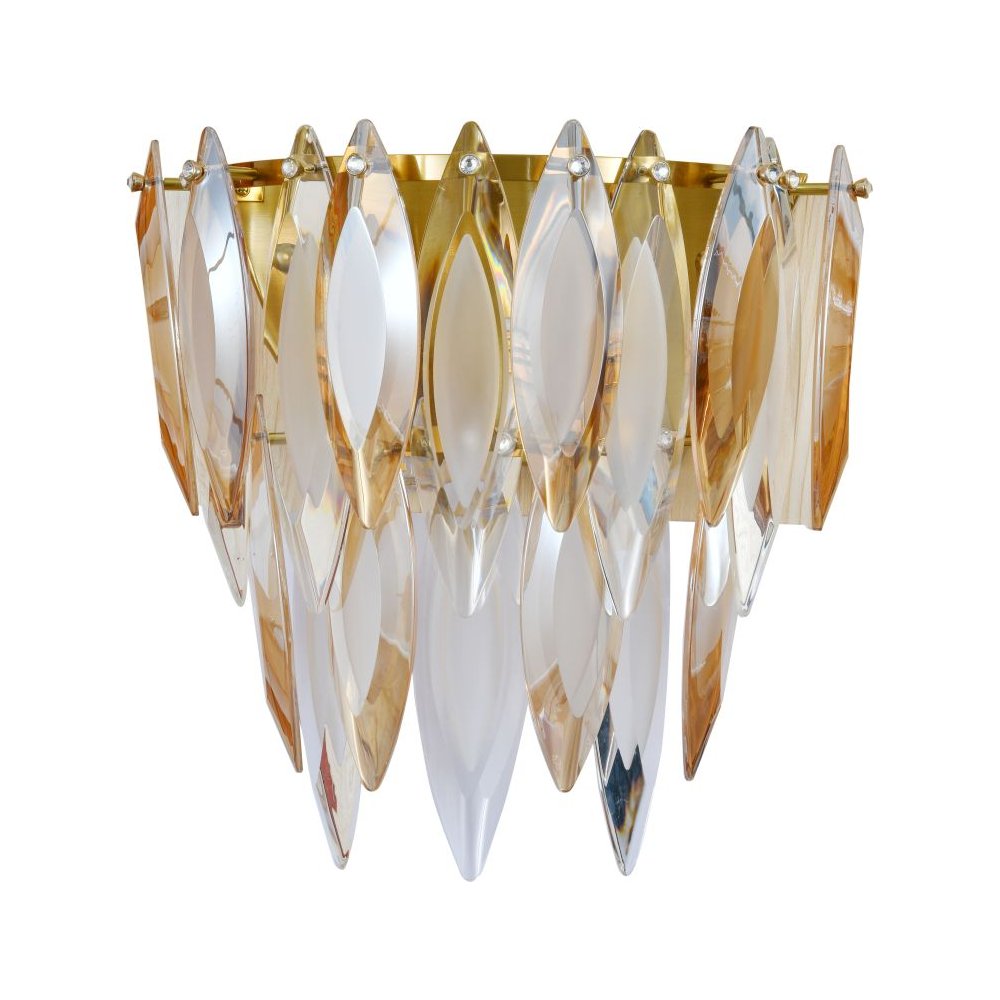 Настенный светильник с хрустальными подвесками «New Ton» 2186/05/02W