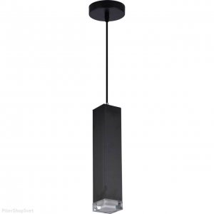 Чёрный прямоугольный подвесной светильник «Faino»