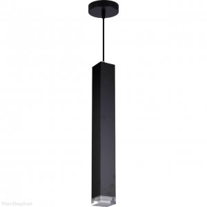 Чёрный прямоугольный подвесной светильник «Faino»
