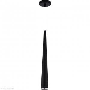 Чёрный светодиодный подвесной светильник конус 5Вт 4200К «Cone»