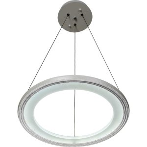 Белый светодиодный подвесной светильник кольцо 40см 23Вт с пультом «Hoop»