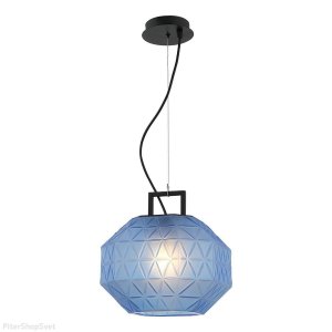 Подвесной светильник с синим плафоном «Chest»