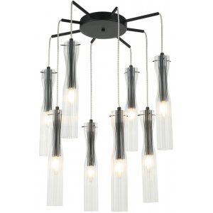 Светильник с 8 подвесами на круглом основании «MONNE»