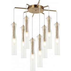 Светильник с 8 подвесами на круглом основании «MONNE»