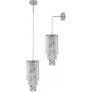 Подвесной / настенный светильник с хрусталём «Rain of Crystal»