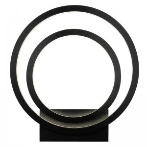 Чёрный настенный светильник кольца 18Вт «Planetary»