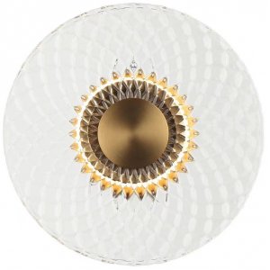 Декоративный плоский круглый настенный светильник подсветка «Portu»