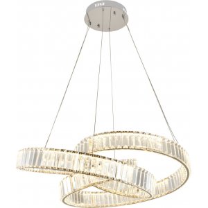 Хрустальная подвесная люстра 100Вт 3000-6500К с пультом «Vintage»