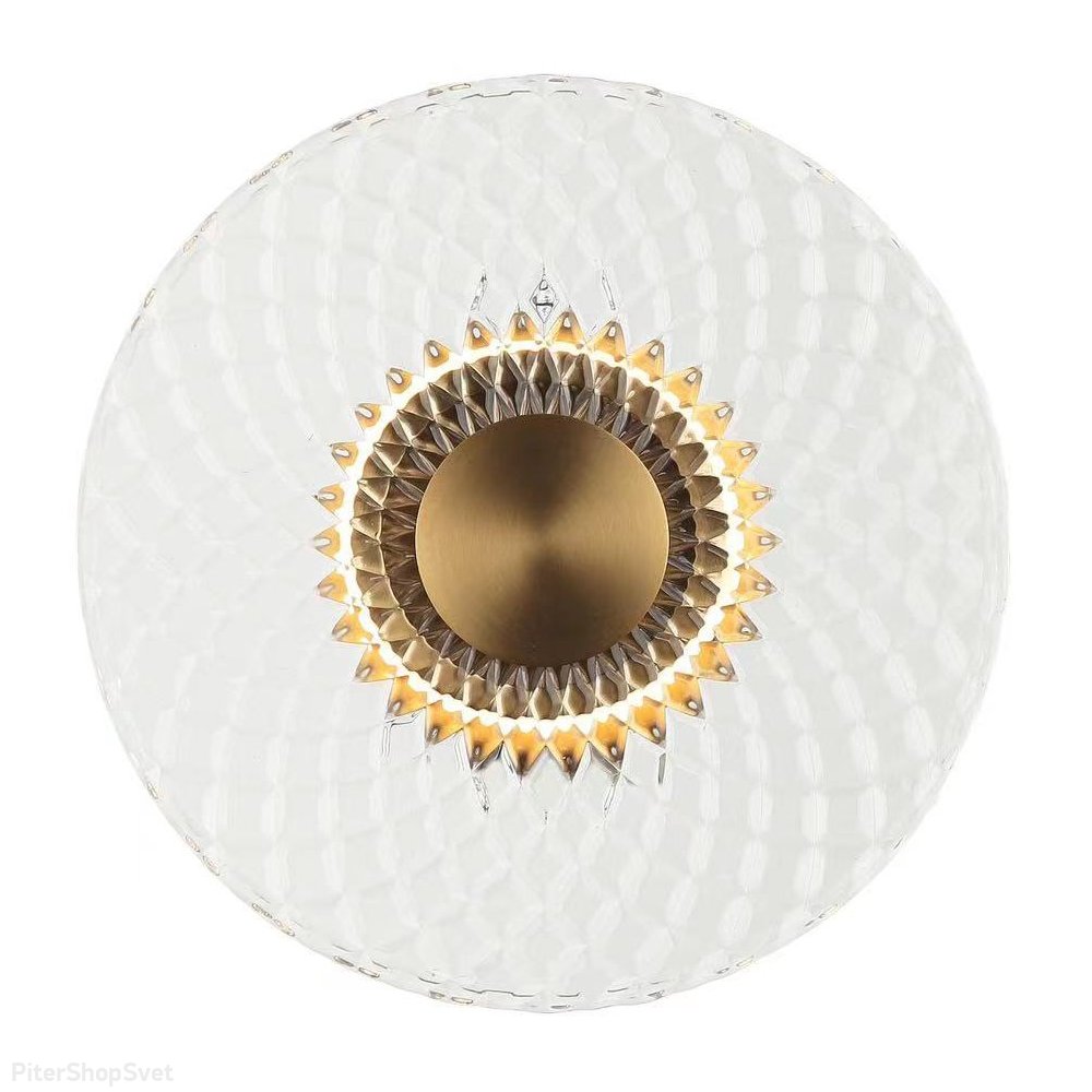 Декоративный плоский круглый настенный светильник подсветка «Portu» 4011/05/01W
