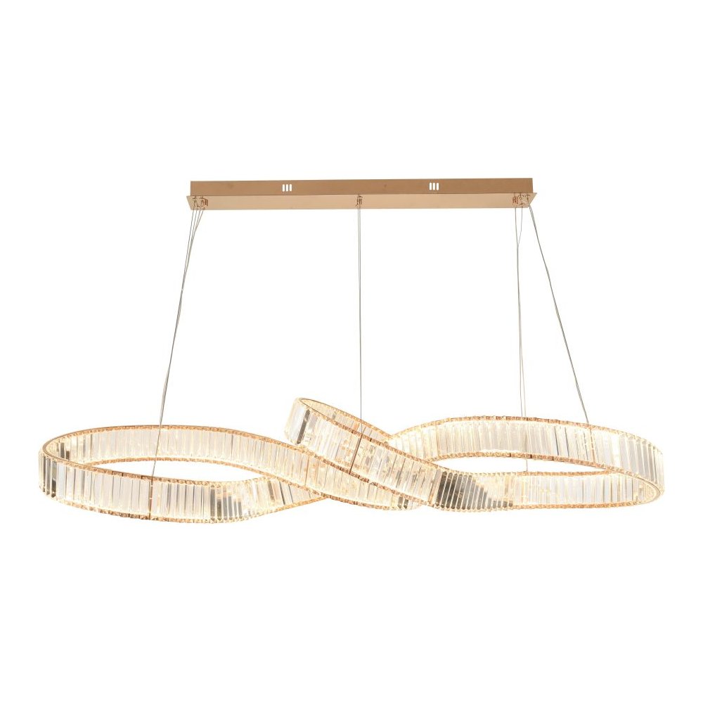 Хрустальная подвесная люстра 150Вт 3000-6500К с пультом «Vintage» 4020/03/16PL