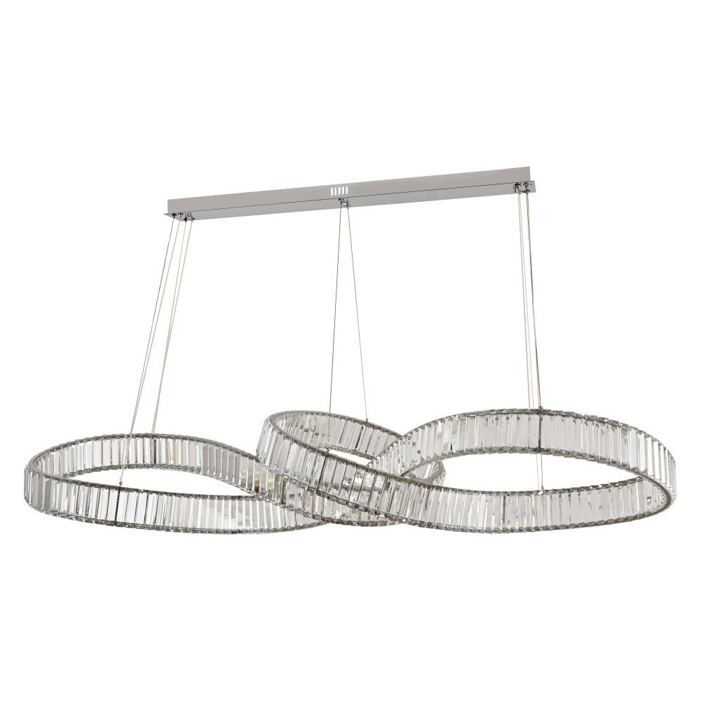 Хрустальная подвесная люстра 150Вт 3000-6500К с пультом «Vintage» 4020/09/16PL