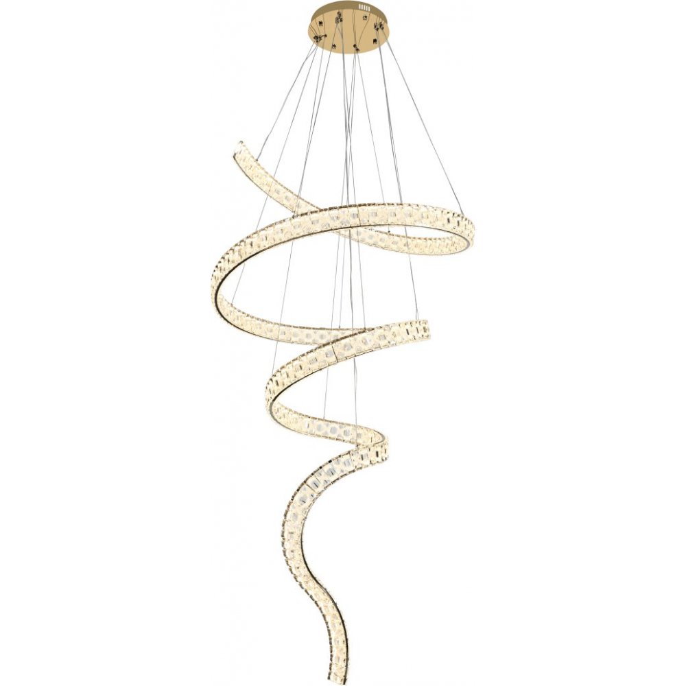 Высокая подвесная люстра спираль 150Вт 3000-6500К с пультом «Spayd» 4021/03/20P