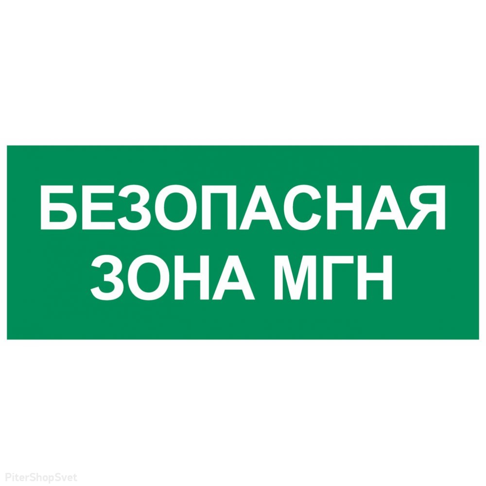 Пиктограмма путь эвакуации Безопасная зона МГН (350 х150) «Пиктограмма» CB-K2397001