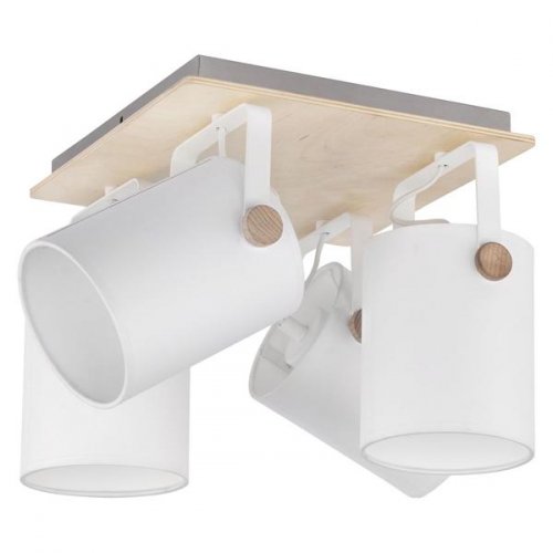 Белые споты на деревянной основе Relax 1615 Relax White 4