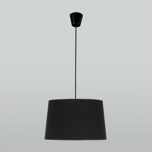Чёрный подвесной светильник с абажуром