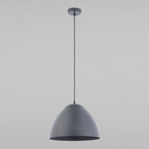купольный подвесной светильник из металла цвета графит