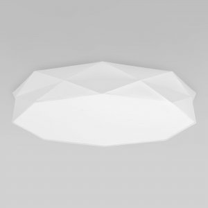 Белый потолочный полигональный светильник