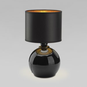 Чёрная настольная лампа «Palla»