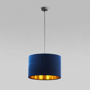 Синий подвесной бархатный светильник «Tercino»