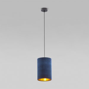 Синий бархатный подвесной светильник «Tercino»