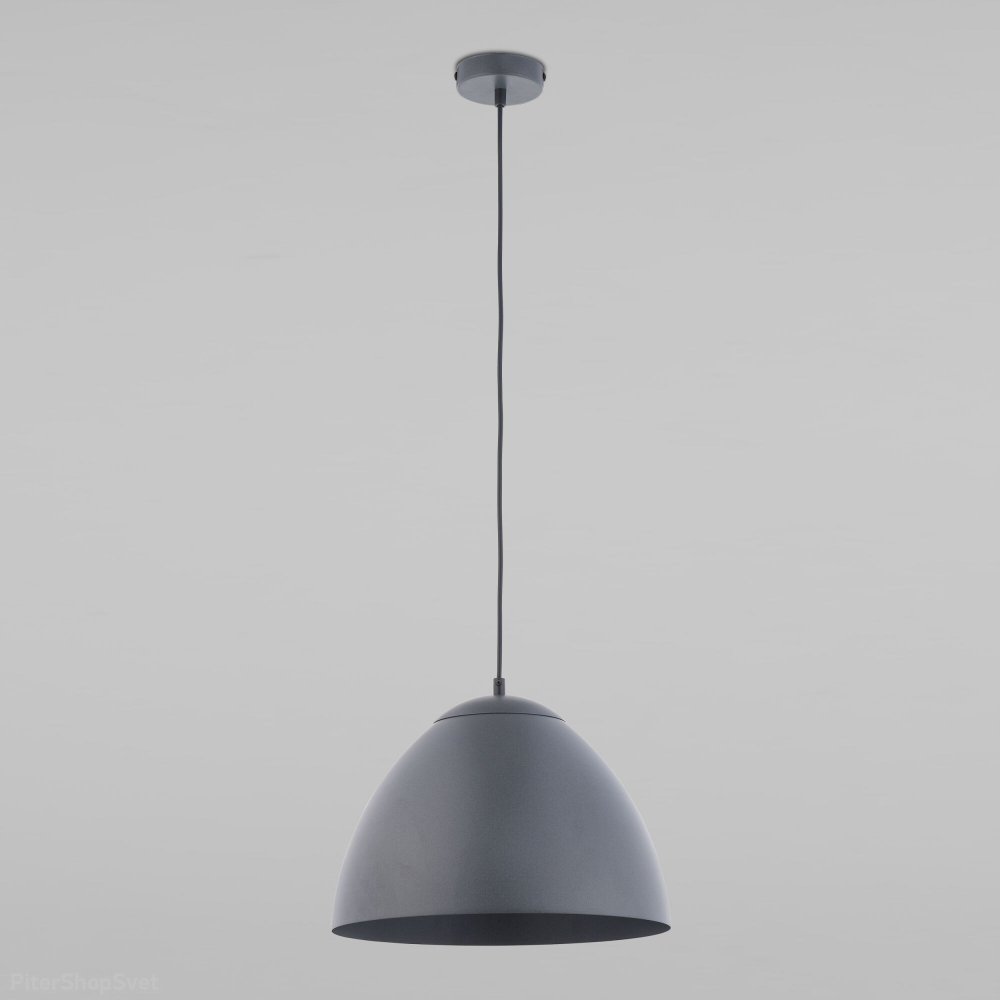 купольный подвесной светильник из металла цвета графит 3193 faro graphite