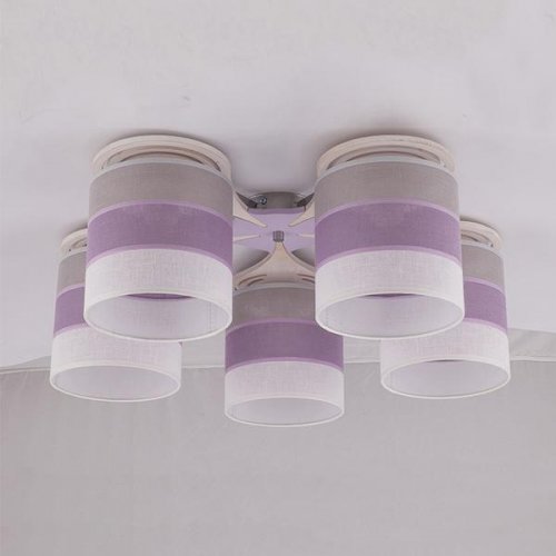 трехцветная потолочная люстра 425 Twist 5 Twist TK Lighting