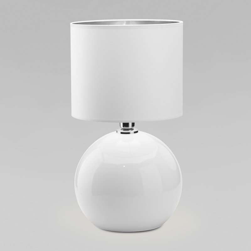 Белая настольная лампа «Palla» 5066