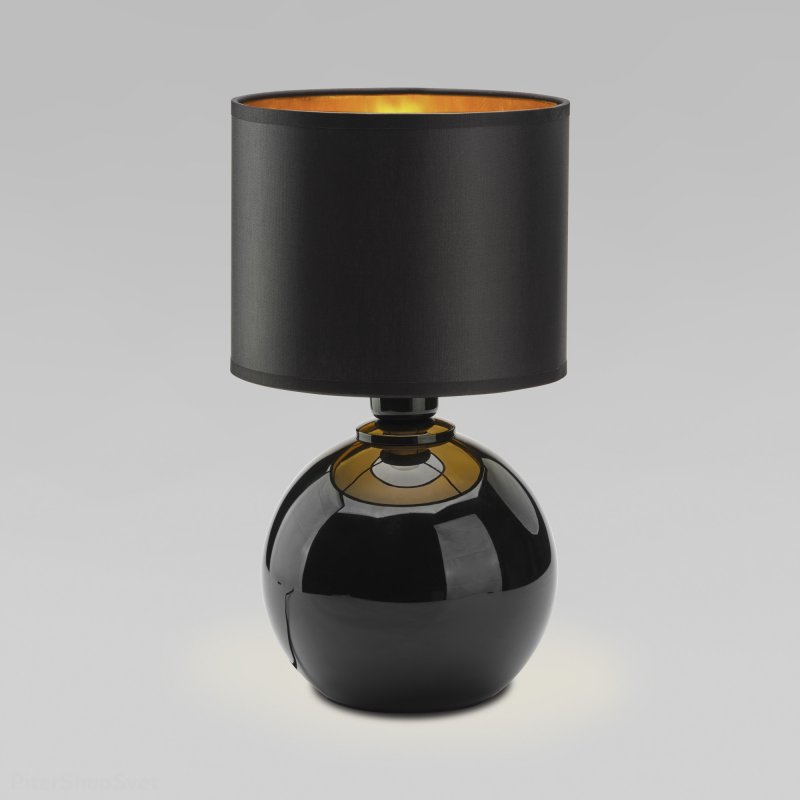 Чёрная настольная лампа «Palla» 5068