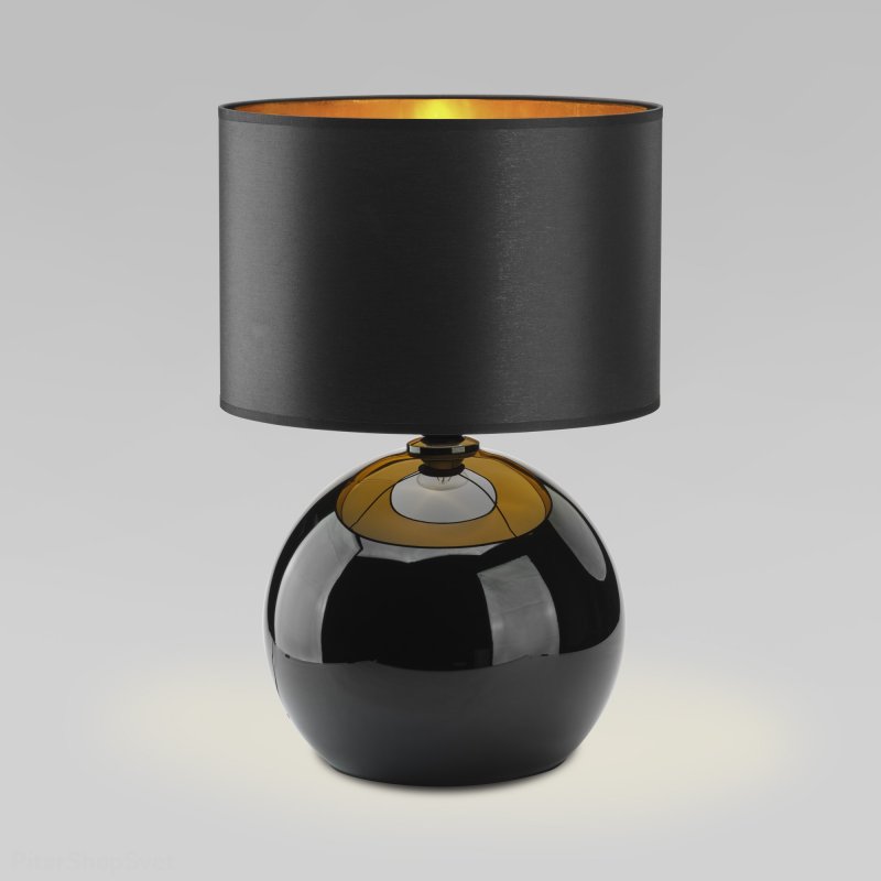Чёрная настольная лампа «Palla» 5081