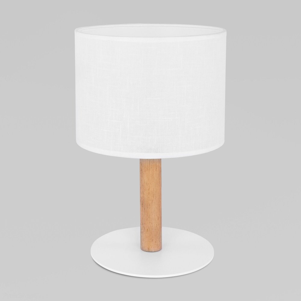 Настольная лампа с деревянным основанием «Deva» 5217 White