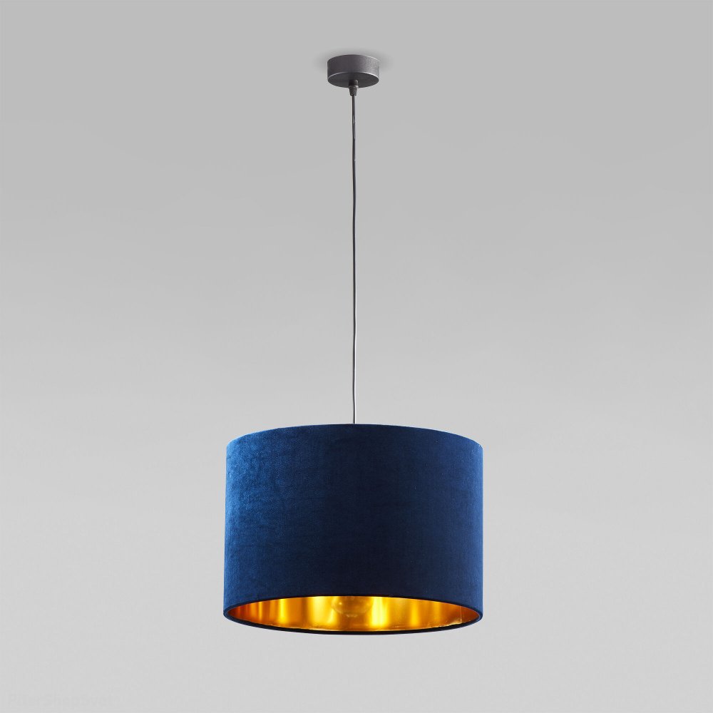 Синий подвесной бархатный светильник «Tercino» 6172 Blue