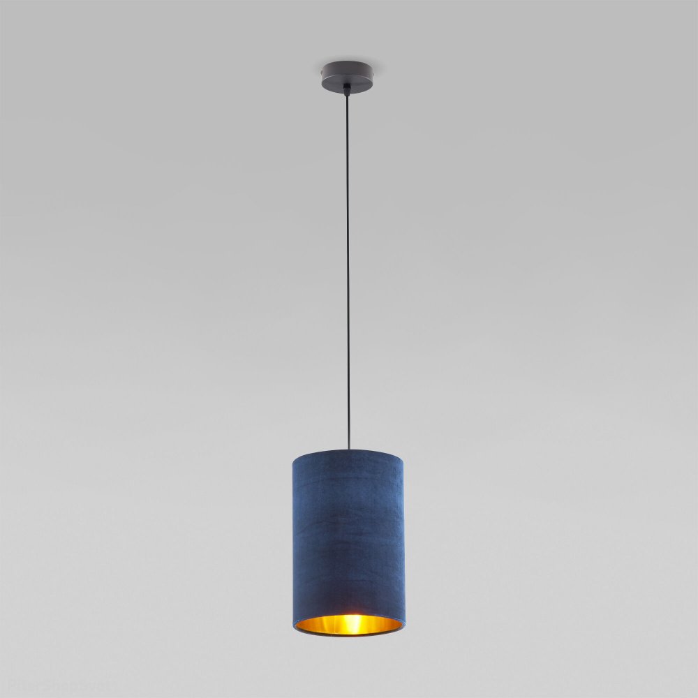 Синий бархатный подвесной светильник «Tercino» 6174 Blue