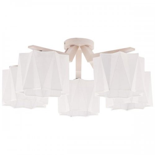 Белая потолочная люстра 685 Piano Natur 5 Piano TK Lighting