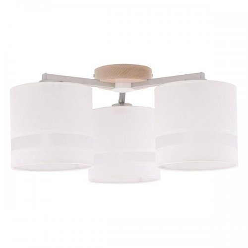 белый потолочный светильник из дерева 733 Roxy 3 Roxy TK Lighting